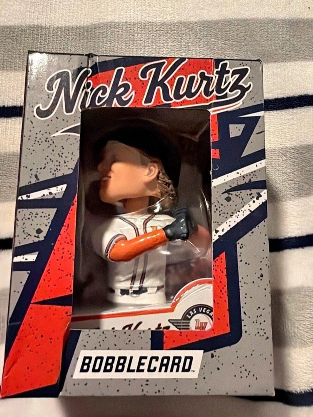 Bobblehead Hall of Fame Nick Kurtz Las Vegas Aviators #7 Bobblecard Bobblehead